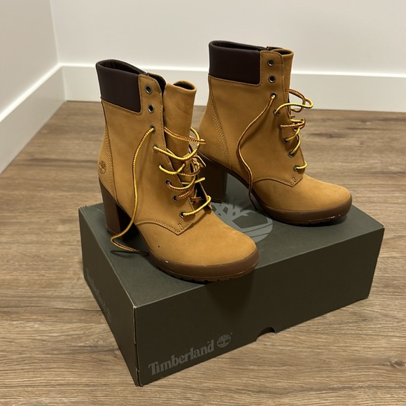 NEW Timberland Camdale boot (wheat nubuck) Sz 6 - Picture 4 of 5